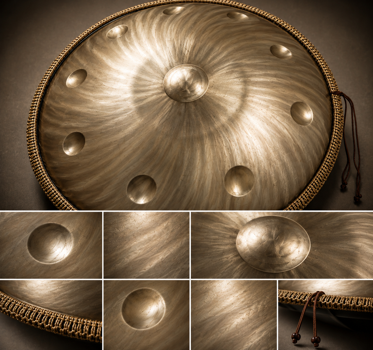The Aura Handpan – D Kurd | 9 & 10 Notes