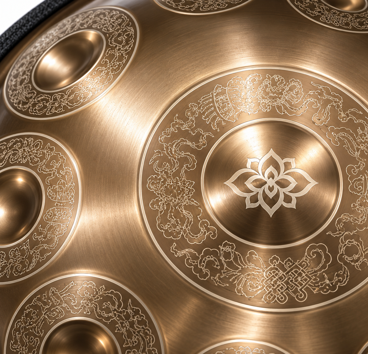 The Lotus Handpan – D Kurd | 9, 10, 12 & 14 Notes