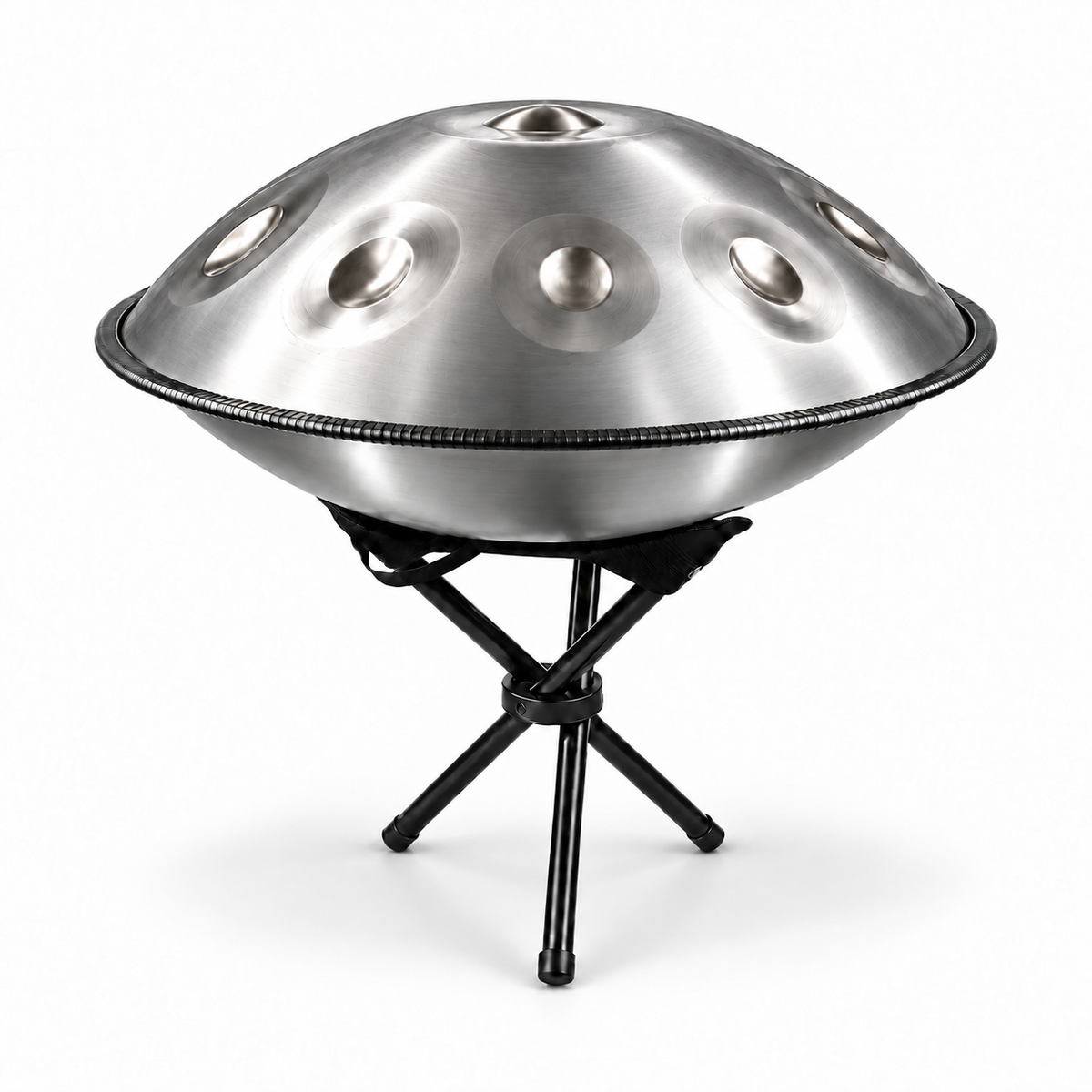 The Nerava Handpan – D Kurd | Stainless Steel | 9, 10 & 12 Notes | 440Hz