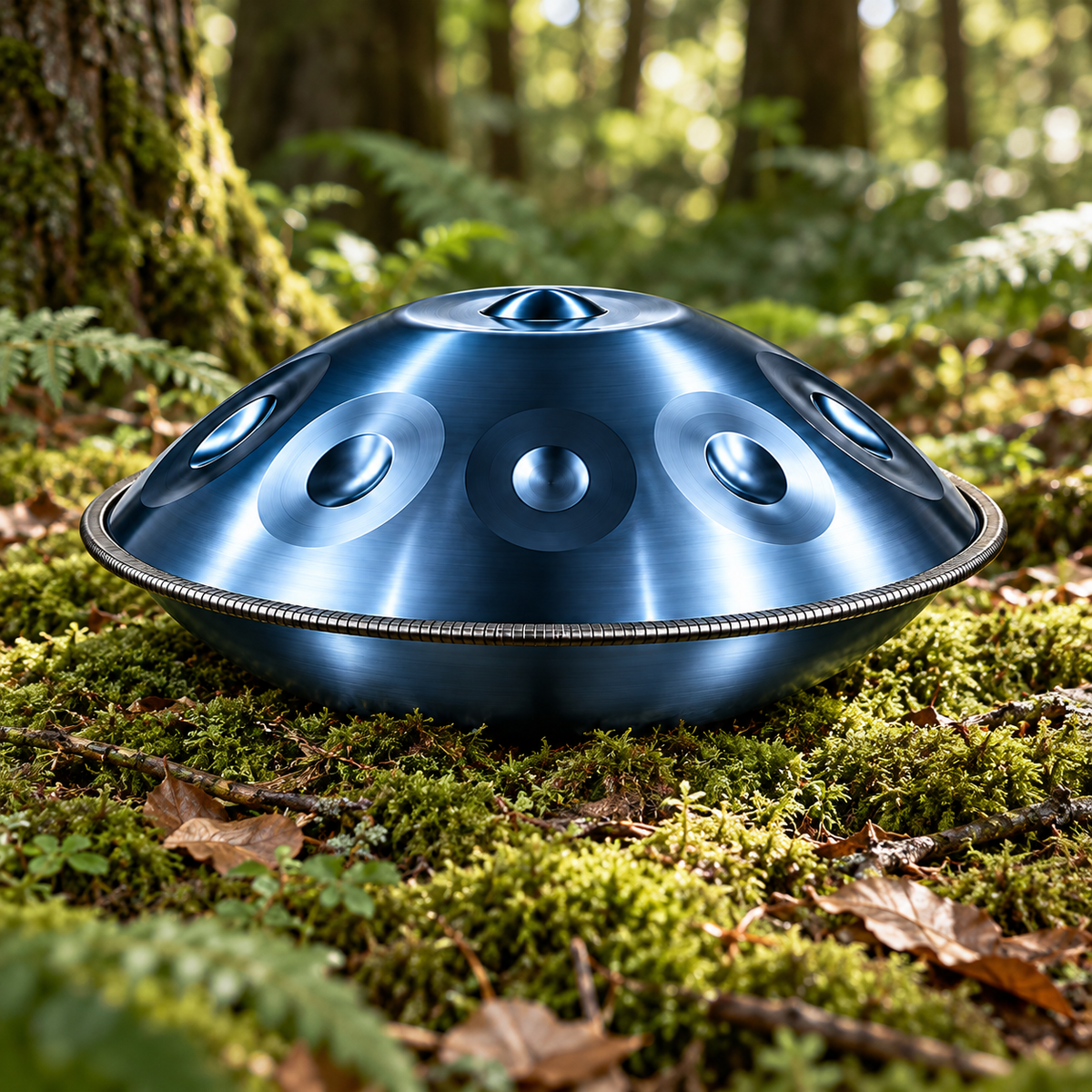 The Azure Handpan – D Kurd | 9, 10 & 12 Notes