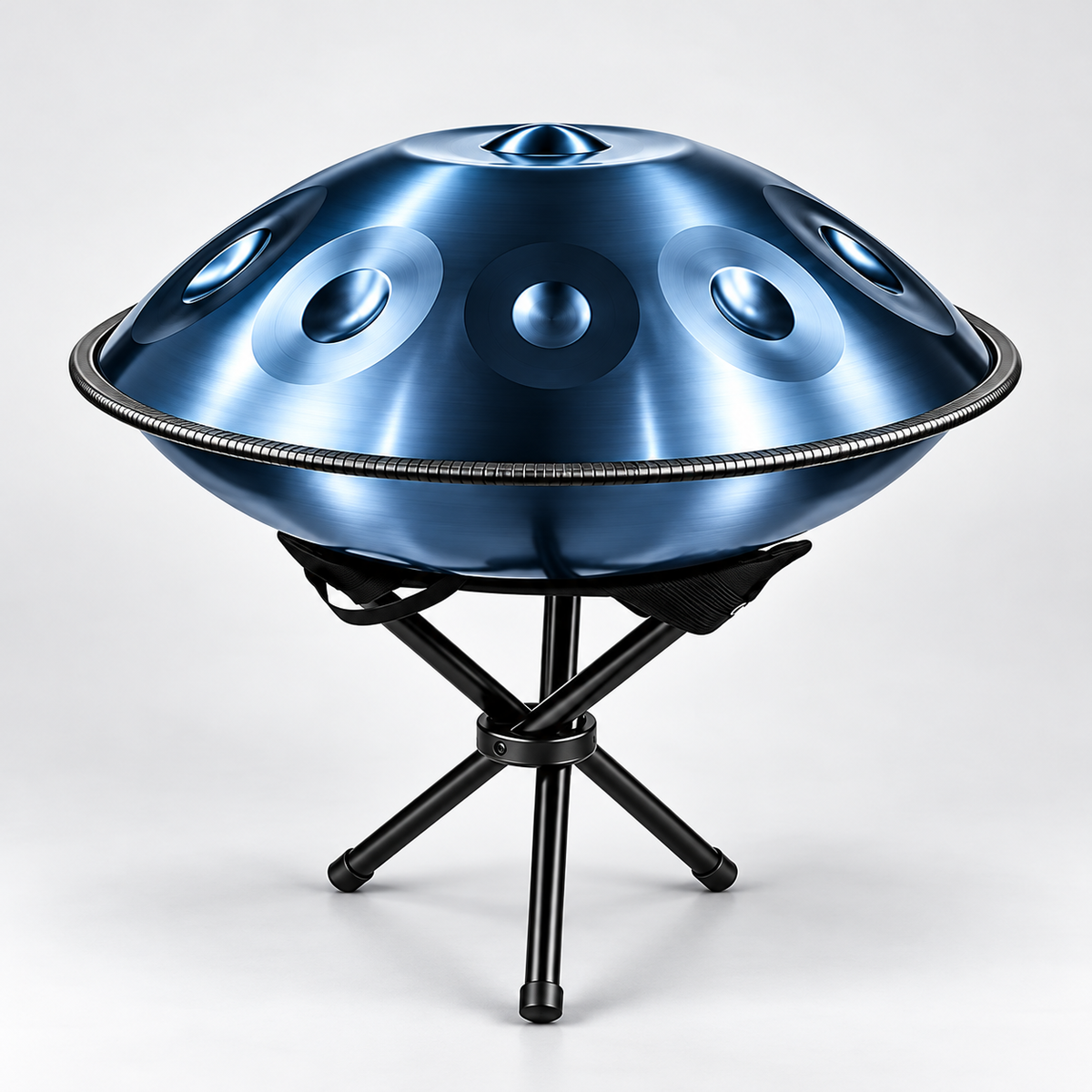 The Azure Handpan – D Kurd | 9, 10 & 12 Notes