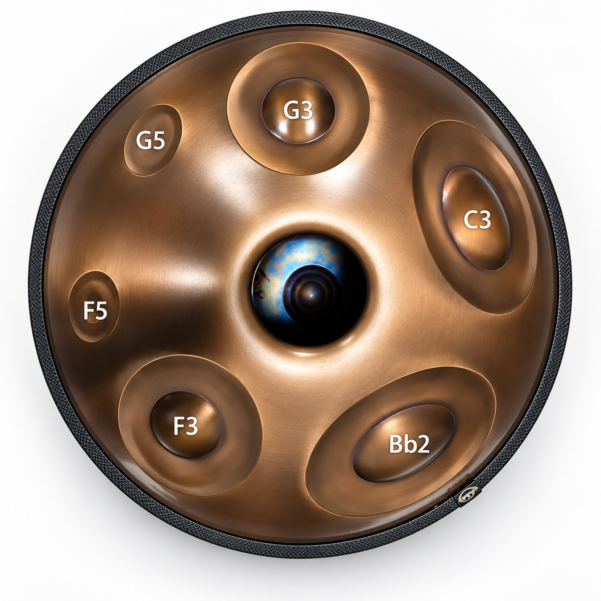 The Atlas Handpan – D Kurd | 16 & 18 Notes