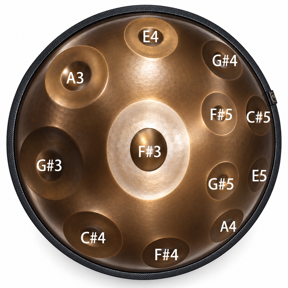 The Helios 21 Handpan – F Pygmy | 21 Notes