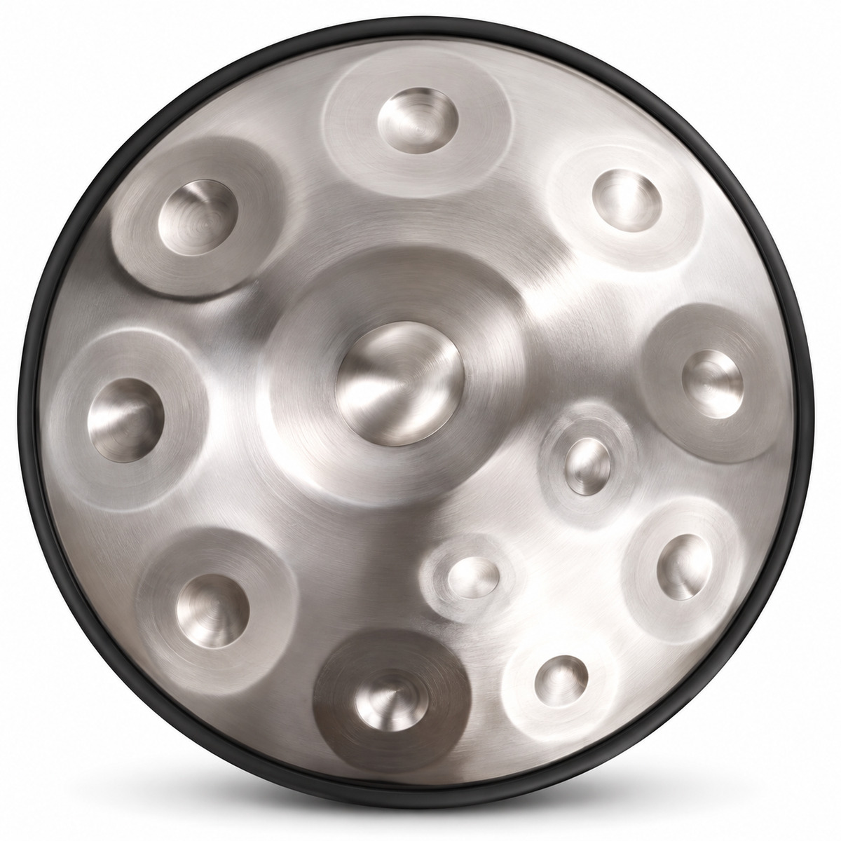 The Nerava Handpan – D Kurd | Stainless Steel | 9, 10 & 12 Notes | 440Hz
