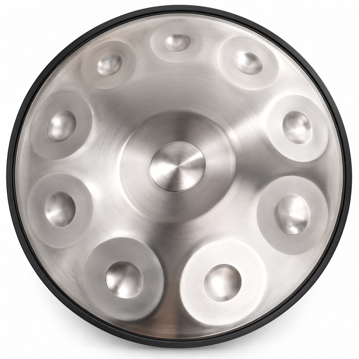 The Nerava Handpan – D Kurd | Stainless Steel | 9, 10 & 12 Notes | 440Hz